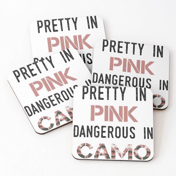 Item preview, Pretty in pink dangerous in camo designed and sold by GLOW BUYGLOW.