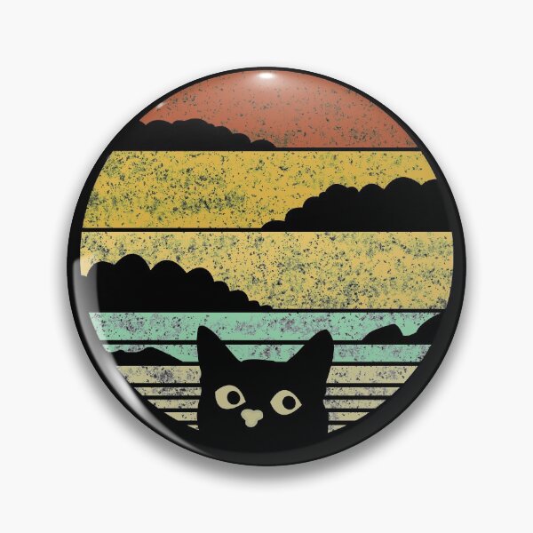 Item preview, Cat Vintage Cats After Sunset Retro designed and sold by EllenTune.