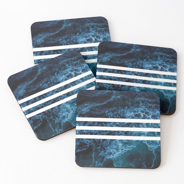 Item preview, Horizon Blue Waves with White designed and sold by ambience.