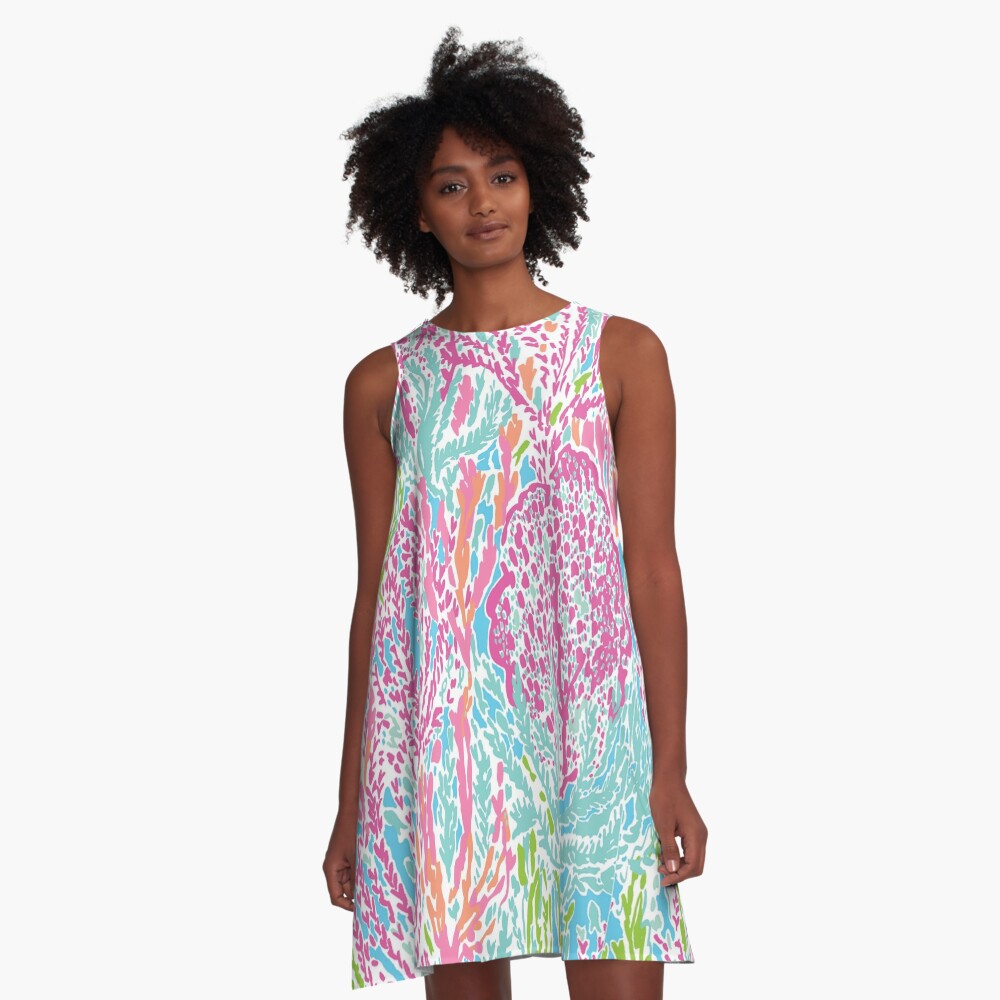 Lilly Inspired Print A-Line Dress