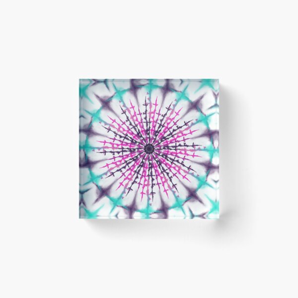 Item preview, Tie and Dye Cool Colored Mandala Pattern  designed and sold by Malha Malha.