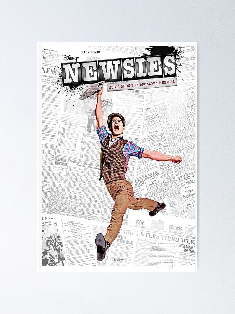 Newsies Broadway Poster By Haroldma Redbubble