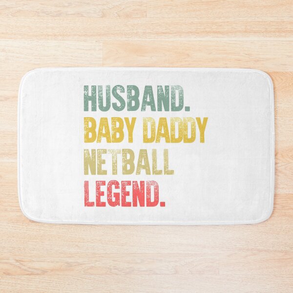 Item preview, Funny Men Vintage T Shirt Husband Baby Daddy Netball Legend designed and sold by Bendthetrend.