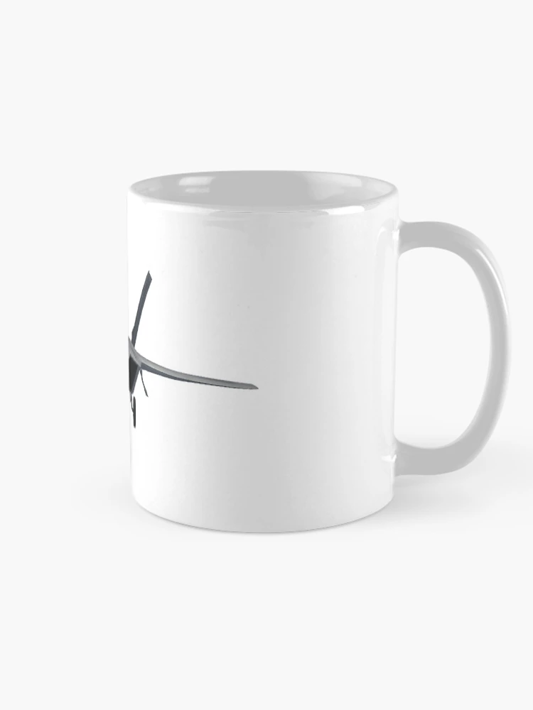 Aperçu 3 sur 6. Mug à café avec l'œuvre F22 Raptor créée et vendue par powerpointer.