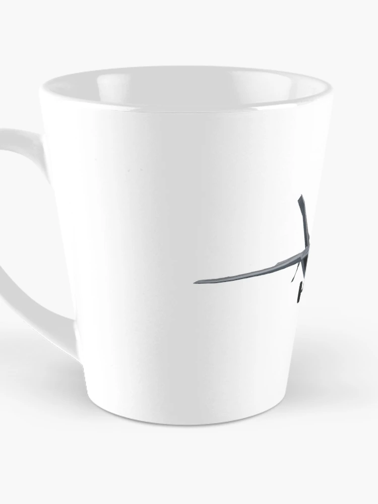 Aperçu 3 sur 4. Mug à café avec l'œuvre F22 Raptor créée et vendue par powerpointer.