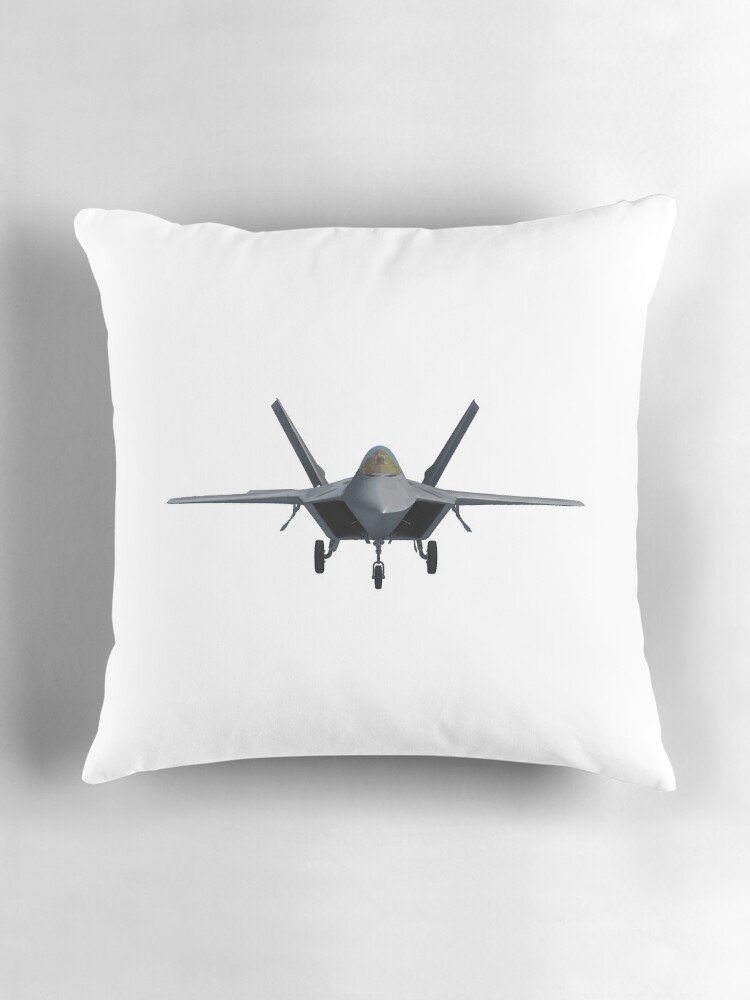 Thumbnail 3 of 4, Pillow, F22 Raptor designed and sold by powerpointer.