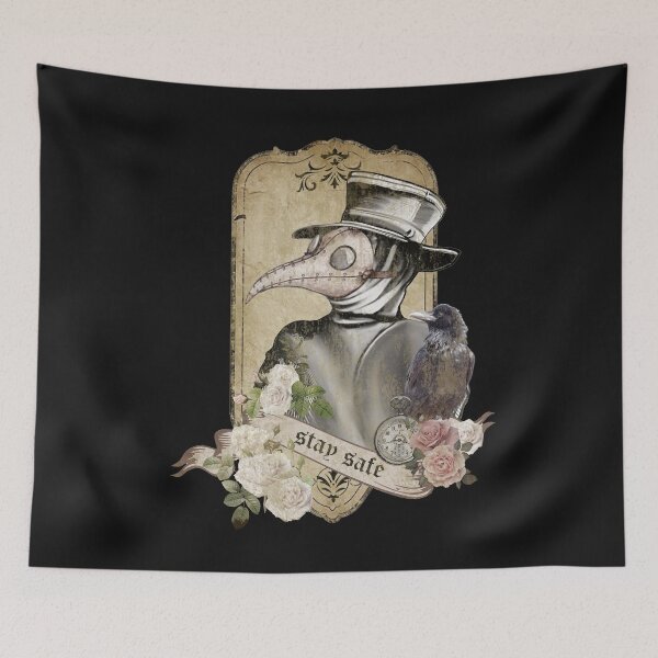 Item preview, Plague Doctor Say stay safe designed and sold by Collagedream.