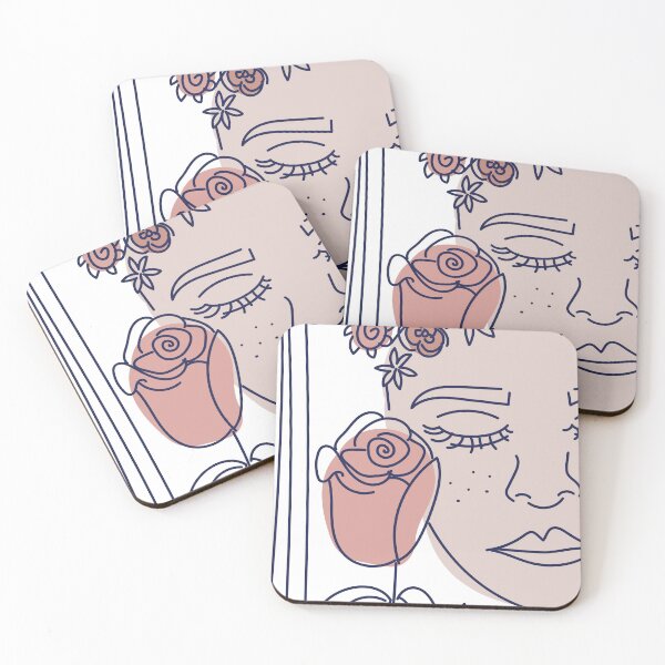 Item preview, Soft Rose Girl Print Minimalism designed and sold by gkcollective.