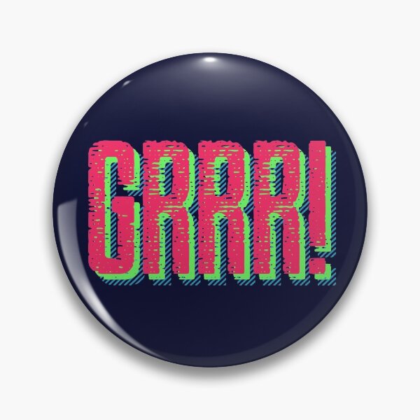 Item preview, GRRR! Typography Retro Word Art designed and sold by RAWWR.