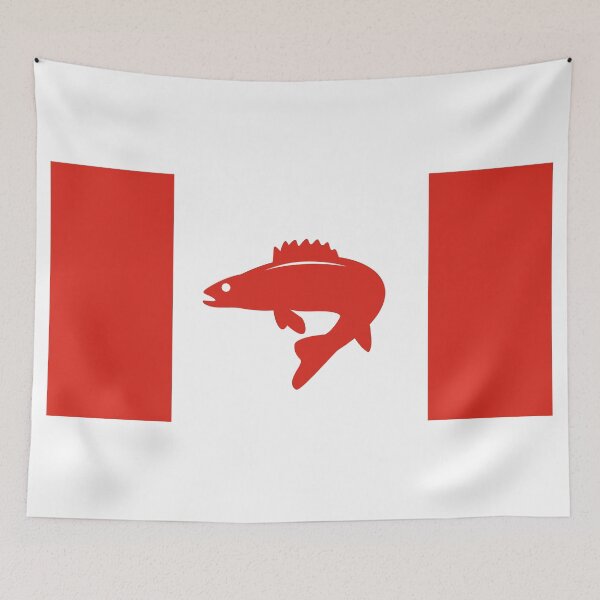 Item preview, Canadian Flag Walleye designed and sold by map985.