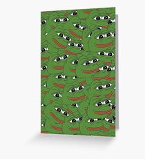 Happy Pepe Collage Greeting Card