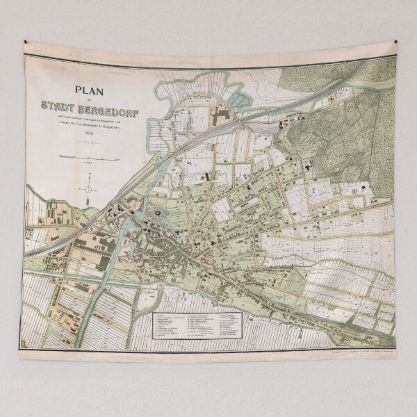 Item preview, Vintage Map of Burgdorf Germany (1904) designed and sold by BravuraMedia.