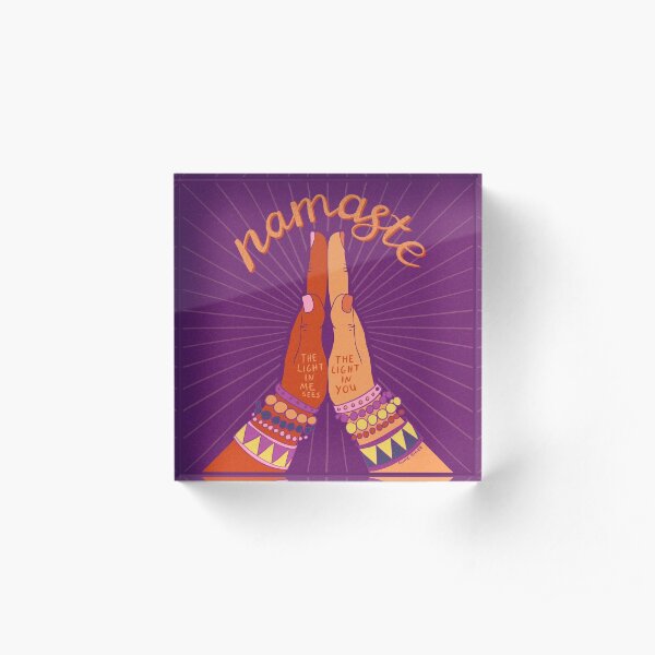 Namaste Acrylic Block