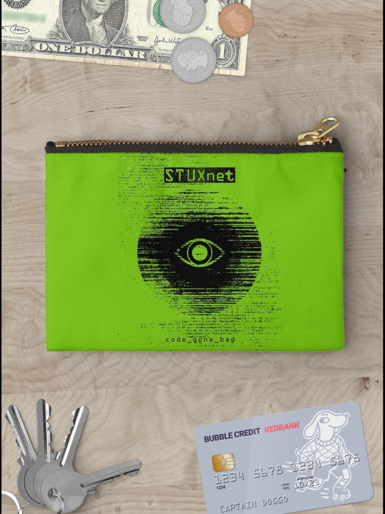 Thumbnail 3 of 4, Zipper Pouch, STUXNET. Code Gone Bad. designed and sold by danry.