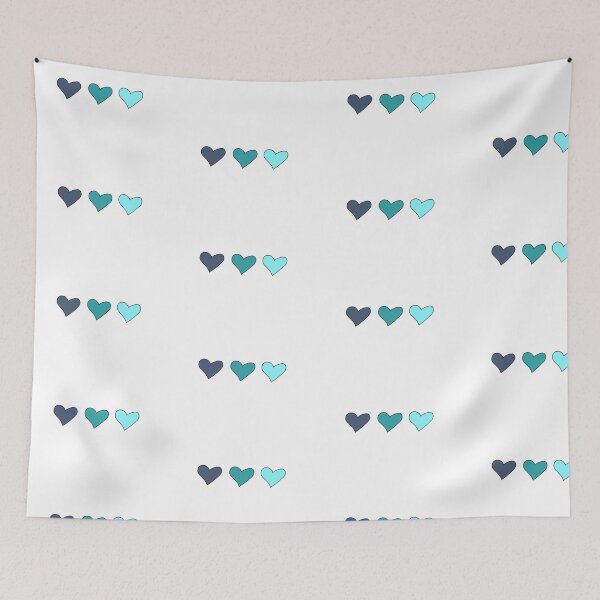 Item preview, Blue hearts designed and sold by leahnox.