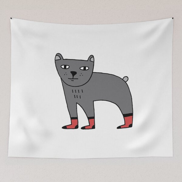 Item preview, Sock Bear in Grey designed and sold by cosmicmouse.
