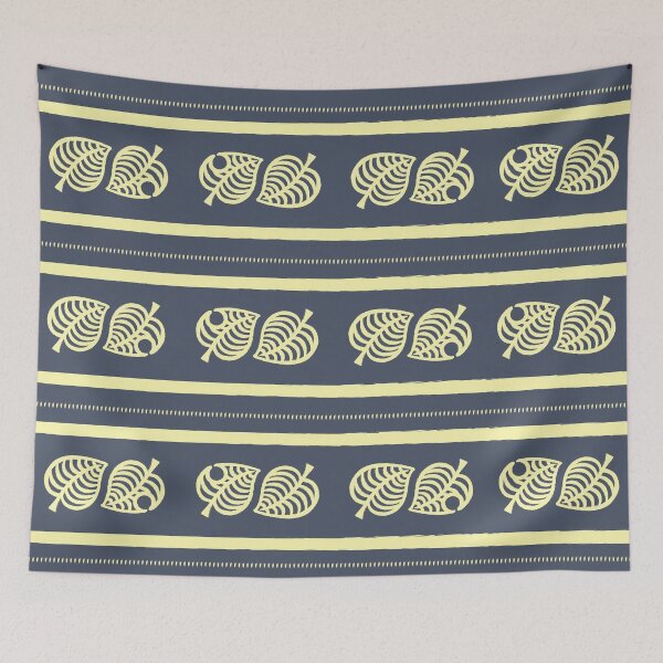 Item preview, Nook Leaf Aloha Logo - Yellow and Grey/Blue Hand-drawn Style  designed and sold by TheMajesticGoat.