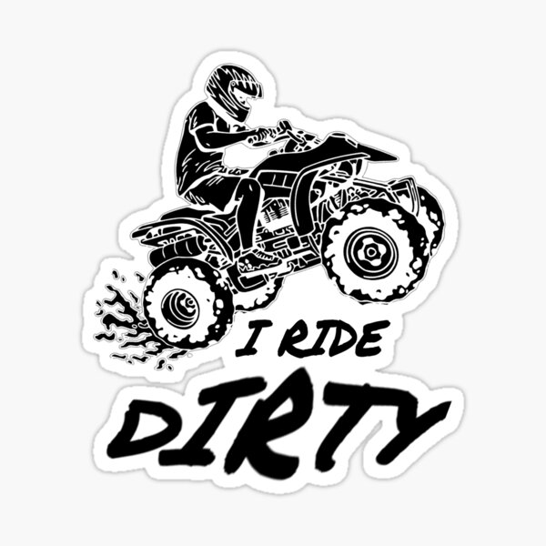 Quad Riders Sticker Vinyl Decal Car Window Fun ATV Dirt Offroad Mud