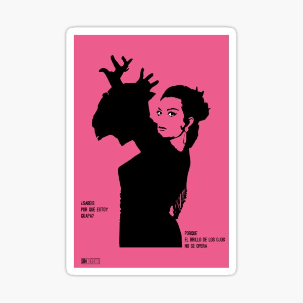 Vista previa del artículo con la obra «Lola Flores Fondo Rosa», diseñado y vendido por untight-design.