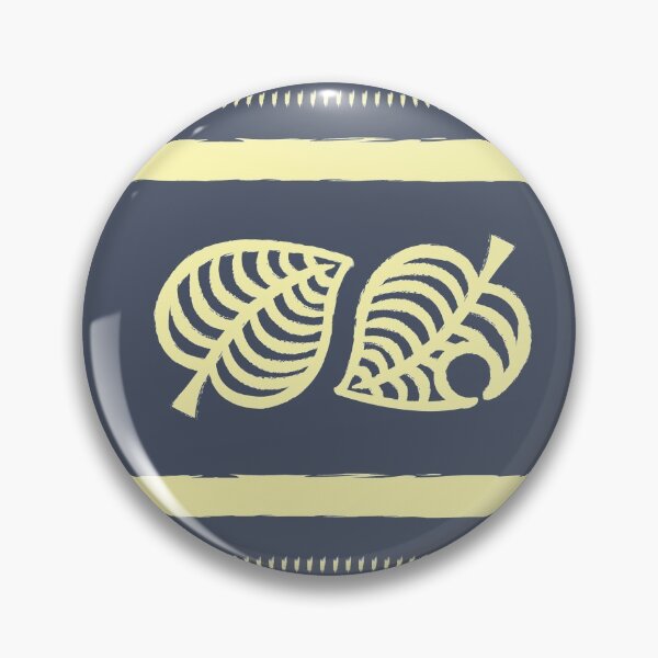 Item preview, Nook Leaf Aloha Logo - Yellow and Grey/Blue Hand-drawn Style  designed and sold by TheMajesticGoat.