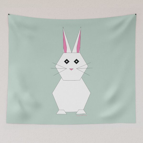 Item preview, Geometric Bunny without background designed and sold by Caseymakesart.