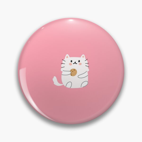 Item preview, Pink Cute Cat Eat cookies Pattern  designed and sold by TheDayArts.