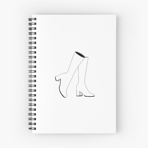 Artikelvorschau, Weiße Gogo-Stiefel entworfen und verkauft von Mirabel Design.