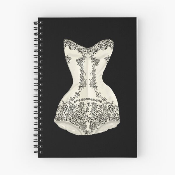 Item preview, Vintage Black and White Lace Corset designed and sold by jenbucheli.