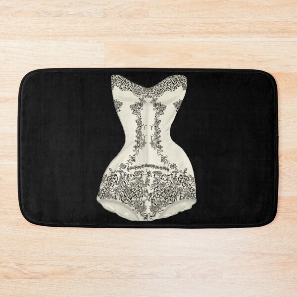 Item preview, Vintage Black and White Lace Corset designed and sold by jenbucheli.