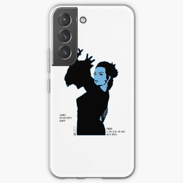 Lola Flores Silueta Azul Funda blanda para Samsung Galaxy