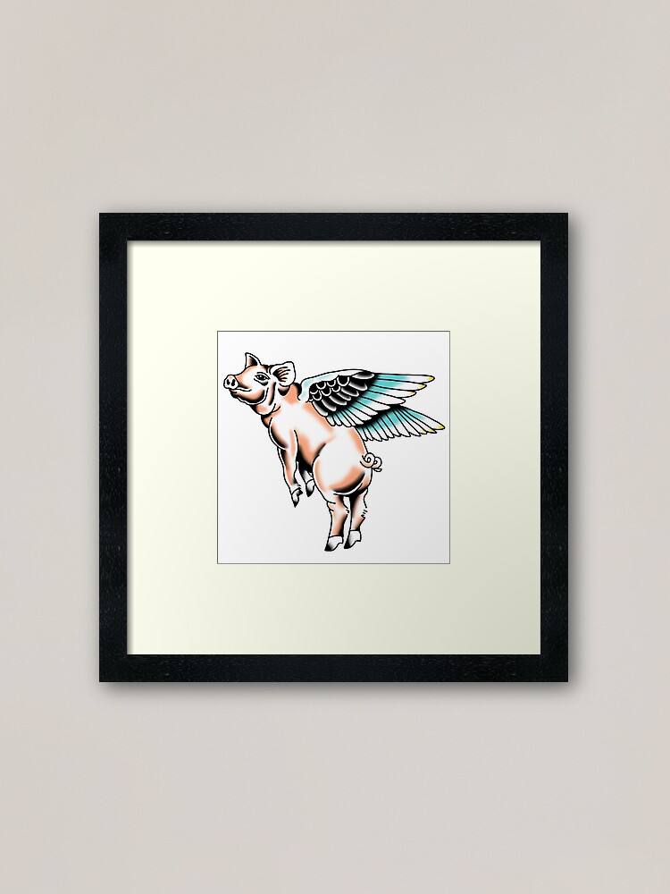 Art Immortal Tattoo : Tattoos : Traditional Old School : Unicorn Flying Boar