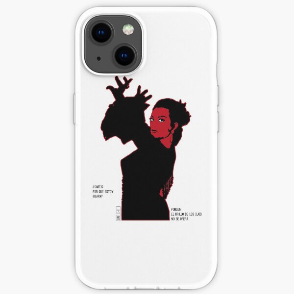 Lola Flores Silueta Roja Funda blanda para iPhone