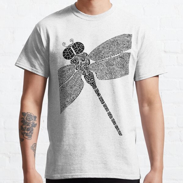 Dragon Fly Doodled Classic T-Shirt