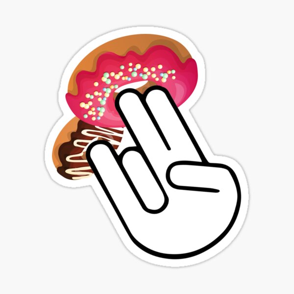 Download Two Donut Stickers Redbubble