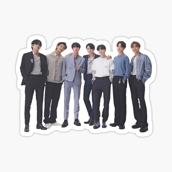 Bts Photo Group Sticker By Anas Redbubble