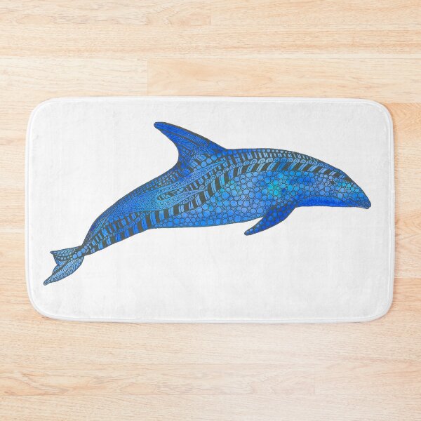 Item preview, Dusky Dolphin - Colourful Blue Abstract Watercolour design designed and sold by lisarudman.