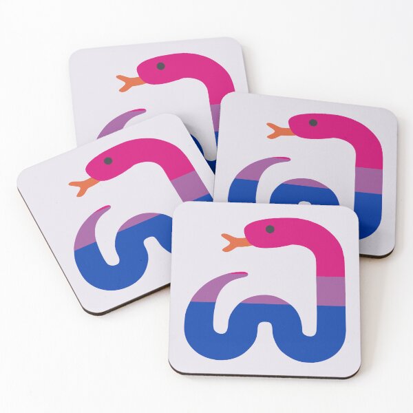 Item preview, Bi Snake Twitter Emoji designed and sold by guavaowl.