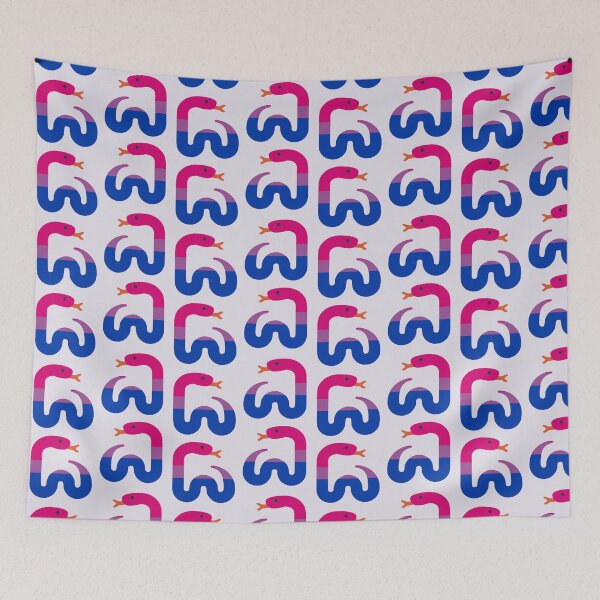 Item preview, Bi Snake Twitter Emoji designed and sold by guavaowl.