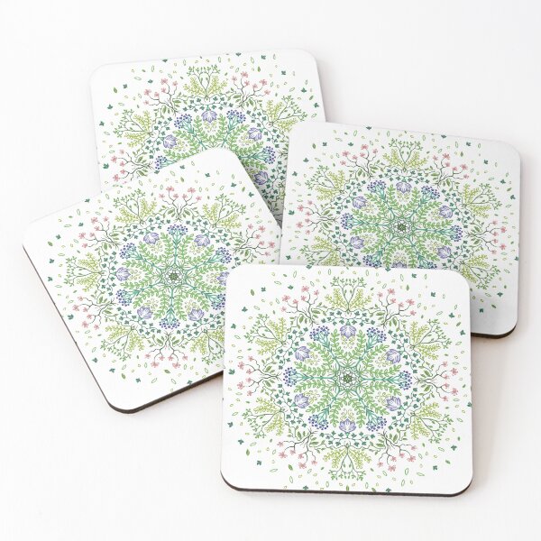 Item preview, Garden folk mandala designed and sold by MandalaSpirit.
