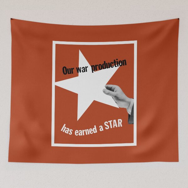 Item preview, Our War Production Has Earned A Star  designed and sold by warishellstore.