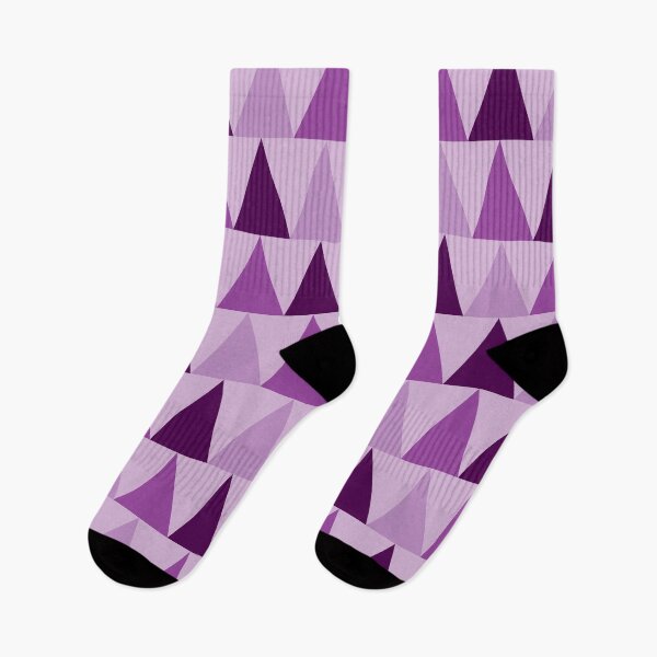 Item preview, Geometric Pattern Triangle Art in Purple designed and sold by Kelly Leung.