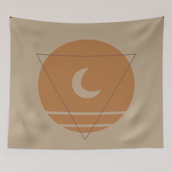 Item preview, Mid Century Modern Sun And Moon designed and sold by Aryeh Studio.
