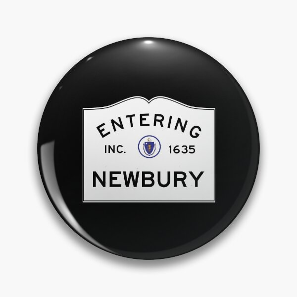 Item preview, Entering Newbury Massachusetts - Commonwealth of Massachusetts Road Sign  designed and sold by NewNomads.