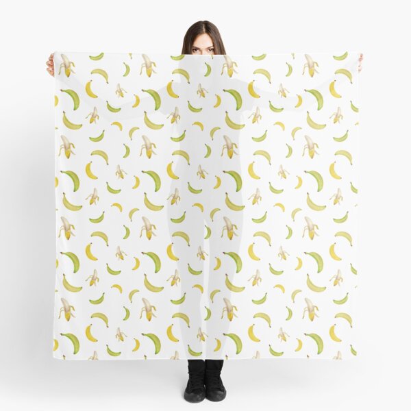 Bananas - watercolor pattern Scarf