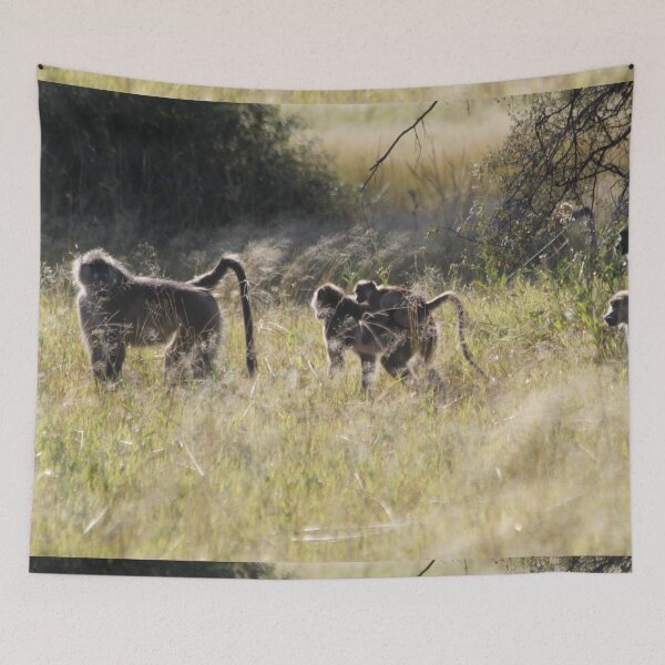 Item preview, Baboon monkeys savanna africa mammal	 designed and sold by EstelleRossetti.