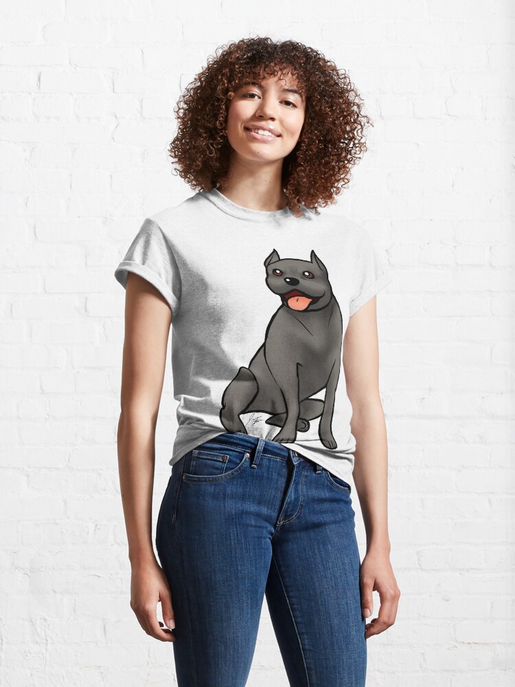 Alternate view of American Staffordshire Terrier - Black Classic T-Shirt