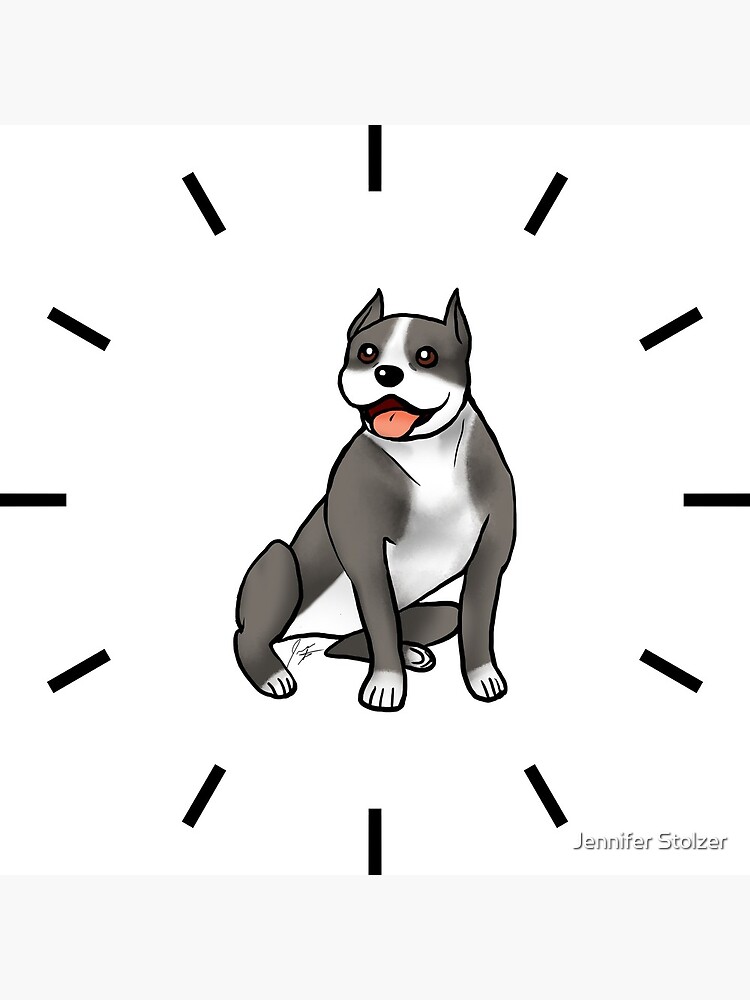 American Staffordshire Terrier - Black and White by jameson9101322