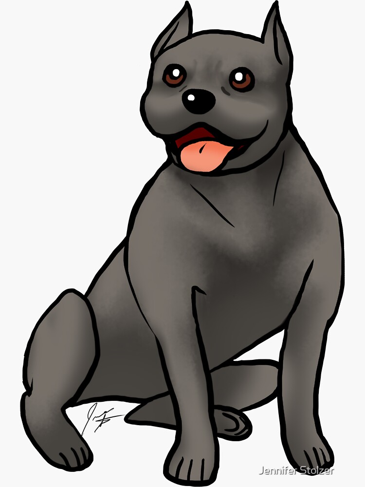 American Staffordshire Terrier - Black by jameson9101322