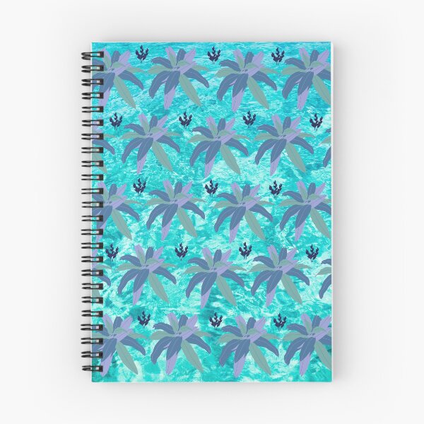 Item preview, blue palm trees pink leaves design designed and sold by kaisdesign.
