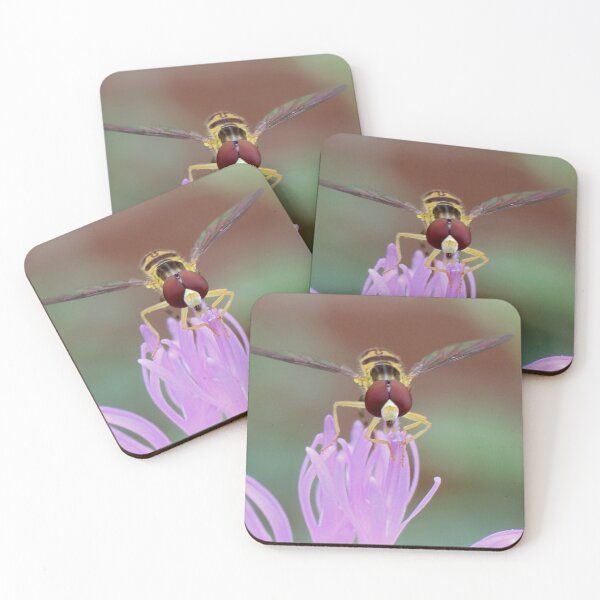 Item preview, Hoverfly on Thistle Flower designed and sold by mark-bugs-org.